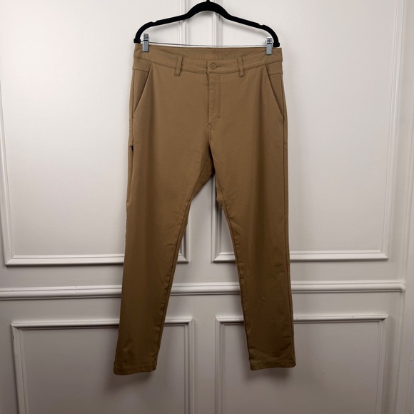 BYLT Premium Basics Other - BYLT Premium Basics Everyday Pant 2.0 Skinny Fit Khaki Tan Mens 36